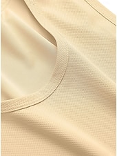 cheap Tank Tops-Men's Tank Sleeveless Round Neck Summer Solid Color Sports Soak Off Quick Dry Plain Casual Activewear Light Khaki Light Green Royal Blue Top Tee for Men