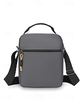 tanie Torby męskie-Męska torba listonoszka typu crossbody, lekka, poliestrowa torba na ramię, wielokieszeniowa, torba podróżna na co dzień, do pracy, na zakupy, na wakacje, do pracy na świeżym powietrzu, na co dzień, w
