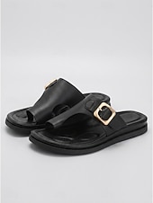cheap Comfort Sandals-Women's Brown Buckle Comfort Slide Sandals – Cushioned Footbed Slippers, Open Toe Casual Summer Walking Sandals with Arch Support for All-Day Comfort, Travel, Vacation and Daily Wear