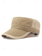 abordables Sombreros de hombre-Gorra militar de malla transpirable para hombre, de secado rápido, de poliéster, ajustable, para actividades al aire libre, verano, pesca, senderismo, viajes, golf, varios colores.