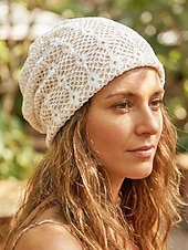 preiswerte Hüte für Damen-Gehäkelter Sommerhut für Damen, aus luftigem Polyester, faltbarer Sonnenhut im Boho-Stil, ideal für Strandurlaub und Freizeit, mehrfarbig und leicht. &amp;atmungsaktiv