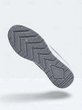 abordables Zapatillas de mujer-Zapatillas de mujer grises transpirables de malla, sin cordones, para caminar: zapatillas ligeras con cuña para viajar, pasear en verano y para uso casual.