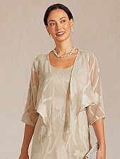  Mulheres encolhe os ombros Renda Ilusão Floral Elegante à moda Manga 3/4 Gola Boba Tops curtos Diário Convidado do casamento Roupas de férias Mink Verão Primavera Outono