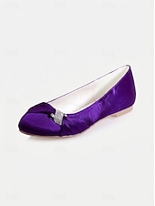 economico Madre della Sposa/Sposo-scarpe da sposa con tacco basso per la madre della sposa – eleganti scarpe da sera in raso color champagne per matrimoni formali