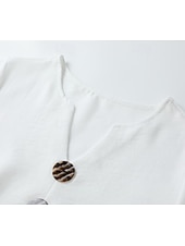 abordables Robe Simple-Femmes Robe Midi Robe de Plage Robe Décontractée Robe d'été Basique Classique Quotidien Vacances Coupe Ample Uni Manche Courte Col en V Blanche bleu marine Vert Été Printemps
