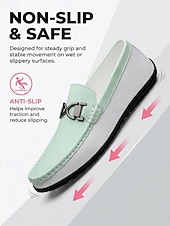cheap Men-Men's Island &amp; Cruise White Loafers, Slip-On Casual Driving Shoes, Lightweight Vacation Shoes for Deck, Resort, Summer Travel