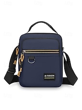tanie Torby męskie-Męska torba listonoszka typu crossbody, lekka, poliestrowa torba na ramię, wielokieszeniowa, torba podróżna na co dzień, do pracy, na zakupy, na wakacje, do pracy na świeżym powietrzu, na co dzień, w