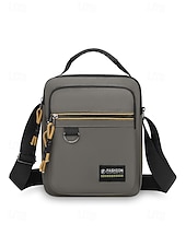 tanie Torby męskie-Męska torba listonoszka typu crossbody, lekka, poliestrowa torba na ramię, wielokieszeniowa, torba podróżna na co dzień, do pracy, na zakupy, na wakacje, do pracy na świeżym powietrzu, na co dzień, w