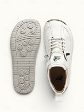 cheap Women's Sneakers-Women's Khaki Wide Width Comfort Walking Shoes – Extra Wide Toe Box Casual Sneakers with Soft Leather Upper &amp; Flexible Non-Slip Sole for Travel, Outdoor and Everyday Wear