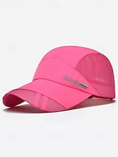 billiga Herrhattar-herr snabbtorkande nätkeps andningsbar polyester justerbar sommarhatt lätt utomhus golf fiske vandring resor sportkeps flera färger