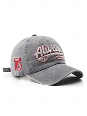 cheap Men's Hats-Men's Washed Cotton Baseball Cap, Adjustable Summer Hat, Lightweight Casual Travel Outdoor Hat, Vintage Urban Style, Multi-Color Cotton Cap for Summer Wear
