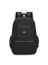 abordables Sacs à dos de Collège-Sac à dos noir pour homme, idéal pour le travail et les études, grande capacité, avec de multiples poches, résistant et doté de bretelles confortables.
