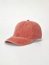 voordelige Dameshoeden-Dames baseballpet van gewassen katoen, verstelbare pet in vintage stijl, verkrijgbaar in verschillende kleuren, ademende zomerpet voor op reis, buitenactiviteiten, het strand en dagelijks gebruik.