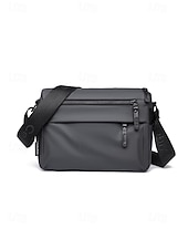 economico Borselli da uomo-Borsa a tracolla da uomo resistente all'acqua, leggera, in poliestere, con multitasche, ideale per viaggi, uso quotidiano, EDC, casual, lavoro, pendolarismo, attività all'aperto, disponibile in