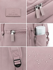 economico Zaini per Università-Zaino minimalista per laptop da donna zaino scolastico e da lavoro leggero e idrorepellente con grande tasca frontale per college viaggi e pendolarismo quotidiano