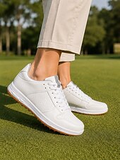 baratos Sapatos de Golfe Femininos-calçados esportivos brancos para golfe femininos – tênis respiráveis para golfe profissional, campos de treinamento e competições de fim de semana