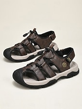 preiswerte Männer-Men's Beach Vacation Fisherman Sandals, Adjustable Strap Outdoor Walking Shoes, Comfortable Non-Slip Sandals for Resort, Seaside, Travel