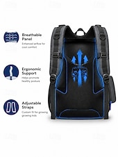 abordables Sacs à dos pour Enfants et Adolescents-Ensemble sac à dos de football pour garçon, sac d'école imperméable en polyester avec trousse, grand sac à dos à compartiments multiples, imprimé football bleu et noir pour l'école, les voyages, le
