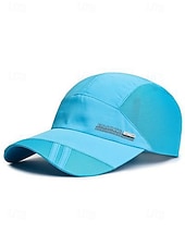 billiga Herrhattar-herr snabbtorkande nätkeps andningsbar polyester justerbar sommarhatt lätt utomhus golf fiske vandring resor sportkeps flera färger