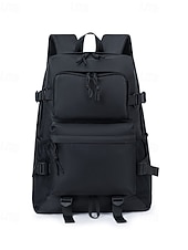 cheap College Backpacks-Large Capacity Grey College Backpack for Students - Multi-pocket University School Bag fits 15.6 inch Laptop - Water-resistant Trendy Rucksack