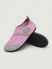 Недорогие Женщины-Women's Quick Dry Water Shoes with Protective Anti-Collision Toe Guard – Breathable Aqua Shoes Featuring Elastic Speed Lacing, Fast Drainage and Non-Slip Sole for Beach, Kayaking and Water Sports