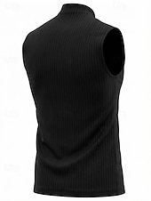 お買い得  ジム用タンクトップ-男性用 タンクトップ ベスト アンダーシャツ ノースリーブシャツ ノースリーブ Ｖネック 夏 春 平織り ファッション クラシック 快適 レースアップ カジュアル ストリート スポーツ ホワイト ブラック ダークグリーン メンズトップTシャツ