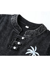  Maglietta Henley da donna Softfade™ in 100% cotone stile vintage - top basic a maniche corte con lavaggio morbido