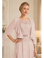 economico impacchi della madre-scialli per ospiti di nozze avvolgere le donne impacchi per la madre puro elegante chiffon a mezza manica impacchi da sposa con balze per la festa primaverile&amp;amp; estate