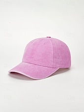voordelige Dameshoeden-Dames baseballpet van gewassen katoen, verstelbare pet in vintage stijl, verkrijgbaar in verschillende kleuren, ademende zomerpet voor op reis, buitenactiviteiten, het strand en dagelijks gebruik.