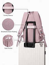 お買い得  子供とティーンのバックパック-ティーンの女の子向け大容量スクールバックパック、かわいい小銭入れ付き、防水ナイロン製マルチポケットブックバッグ、中学生・高校生・大学生の毎日の旅行に最適