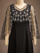 preiswerte Schicke Blusen-Damen Poncho-Schal Party Klassisch Vintage-Retro 1 Stück