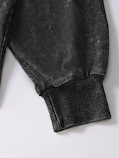  女性用 Pullover スウェットシャツ パンク 活発的 ヴィンテージ 長袖 クルーネック レギュラートップス カジュアル 家 ストリート ブラック ライトブラウン グリーン ローズレッド グレー 秋 冬