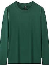  Dames 100% Katoen Pullover Dagelijks Lange mouw Strakke ronde hals Casual Wit Zwart Leger Groen Hemelsblauw Donkergroen Lente, Herfst, Winter, Zomer