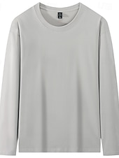  Dames 100% Katoen Pullover Dagelijks Lange mouw Strakke ronde hals Casual Wit Zwart Leger Groen Hemelsblauw Donkergroen Lente, Herfst, Winter, Zomer