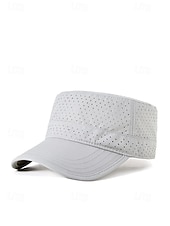 baratos Chapéus Masculinos-Boné militar masculino respirável de secagem rápida, leve, em poliéster perfurado, ajustável, disponível em várias cores, ideal para viagens de verão, caminhadas, pesca, golfe e camping. &amp;uso diário
