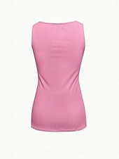  Dames Kant splitsende top Hemdje Tanktop Textuur Kant Lapwerk Vakantie Mouwloos Casual Wit Geel Blozend Roze Hemelsblauw Zomer