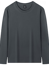  Dames 100% Katoen Pullover Dagelijks Lange mouw Strakke ronde hals Casual Wit Zwart Leger Groen Hemelsblauw Donkergroen Lente, Herfst, Winter, Zomer