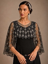 preiswerte Schicke Blusen-Damen Poncho-Schal Party Klassisch Vintage-Retro 1 Stück