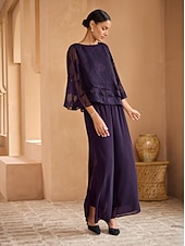  Dame Blondeskjorte Bluse Dressy topper Chiffongoverdeler Asymetrisk kant Helfarge Blomstret Elegant Stilfull Halvlange ermer Sommerfuglermer Båthals Vanlige topper Daglig Arbeid Bryllupsgjest