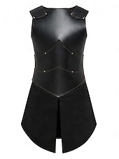cheap Dresses-Medieval Renaissance Dress Armor Vest Warrior Shieldmaiden Barbarian Fancy Dress Women's Viking Fantasy Halloween Carnival Performance LARP Ren Faire Adults' Dress