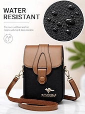 cheap Crossbody Bags-Women's Faux Leather Multi-Color Phone Crossbody Bag, Adjustable Strap, Multi-Compartment Mini Shoulder Purse for Travel, Vacation, Shopping, Walking and Everyday Use