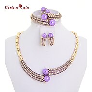 Colliers décoratifs/Boucles d\'oreille/Bracelets/Anneaux ( Alliage/Strass/Imitation de perle ) Vintage/Soirée pour Femme