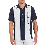 Men's Shirt Graphic Shirt Striped Geometry Turndown Green Khaki Brown Navy Blue Gray 3D Print Street Daily Short Sleeve Button-Down Print Clothing Apparel Fashion Designer Casual Breathable / Beach
