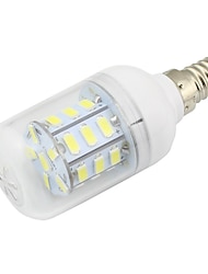 1db 3 W 280 lm E14 LED kukorica izzók T 27 LED gyöngyök SMD 5730 Dekoratív Meleg fehér / Hideg fehér 12-24 V / 1 db. / RoHs