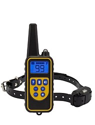 Hundträning Träning Anti Bark krage Chockkrage Hund Vattentät anti Bark Laddningsbart LCD Vibration Säkerhet ABS Klicker Elekronisk Uppförande hjälpmedel Lydnadsträning För husdjur