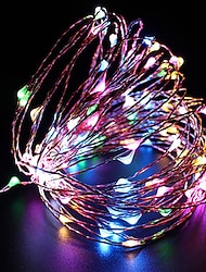 ZDM® 10M Verlichtingsslingers 100 LEDs SMD 0603 1pc Warm wit Koel wit Rood Waterbestendig USB Feest 5 V Voeding Via USB