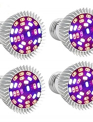 4db teljes spektrumú LED-es termesztő villanykörte e26 e27 gu10 e14 28leds növénytermesztő fény hidroponikához üvegházi bio szobanövények ac85-265v