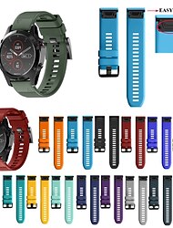 Watch Band for Garmin Fenix 7/7X / 7S Forerunner 955 Instinct 2/2S Epix Approach S62 Silicone Replacement  Strap 20mm 22mm 26mm Sport Band Wristband