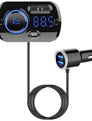 FM adó Bluetooth autós készlet autós kihangosító Bluetooth QC 3.0 MP3 FM-közvetítők FM Rádió Autó