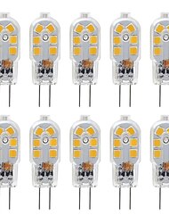 zdm g4 2,5w led žárovka 10 pack led bi-pin g4 základna 20w halogenová žárovka náhradní teplá bílá / studená bílá dc12v